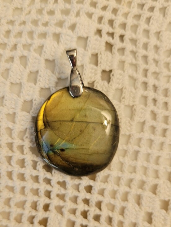 Jewelry - Labradorite Green Pendant Necklace